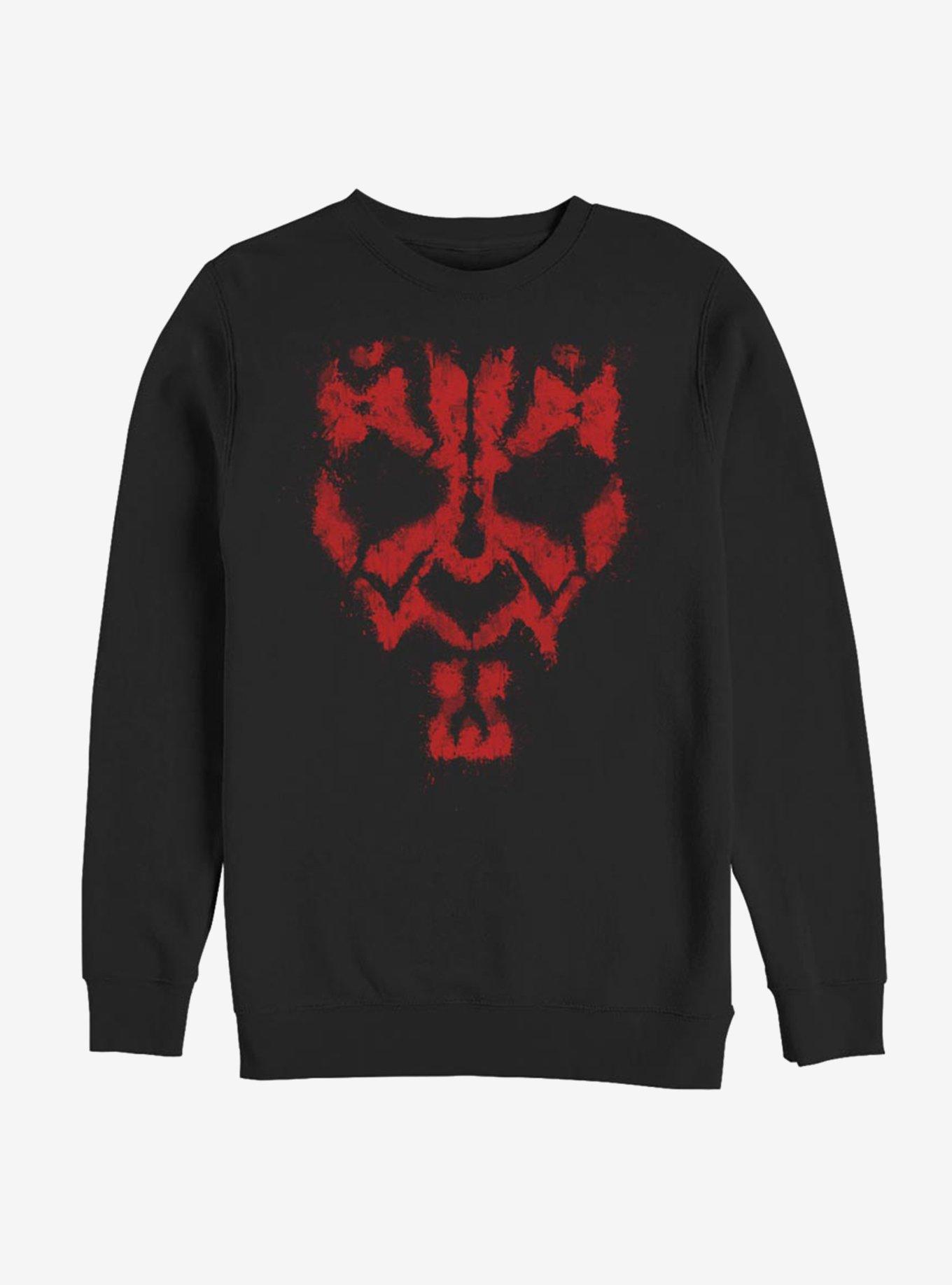 Star Wars Darth Maul Grunge Sweatshirt, BLACK, hi-res