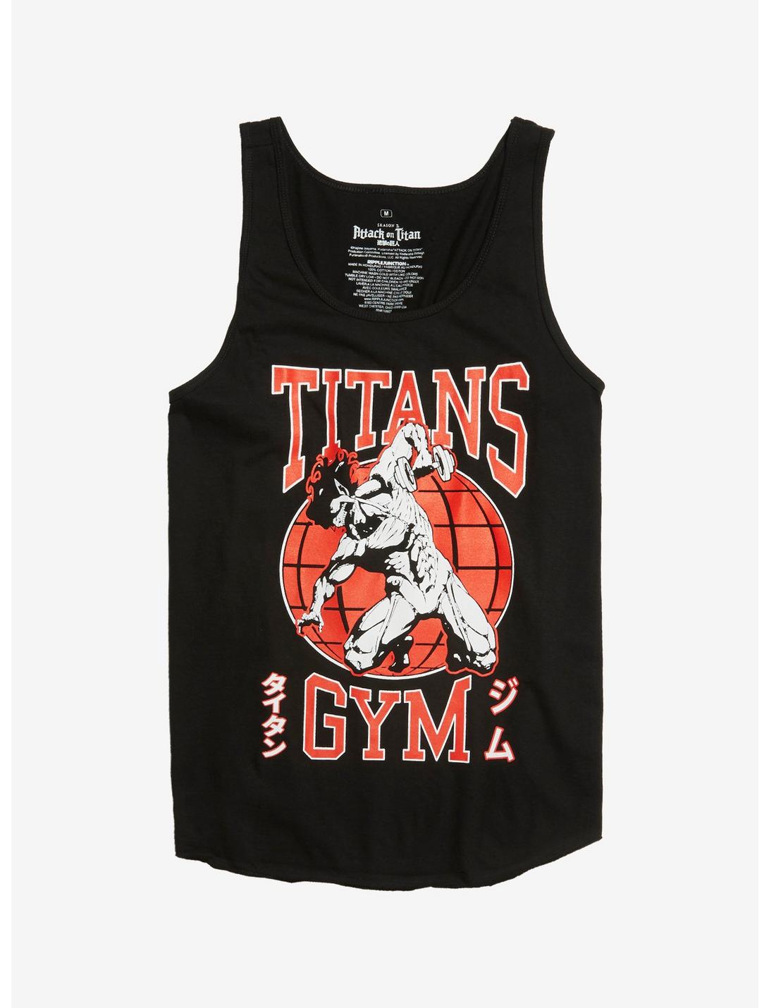 Attack On Titan Titans Gym Tank Top, BLACK, hi-res