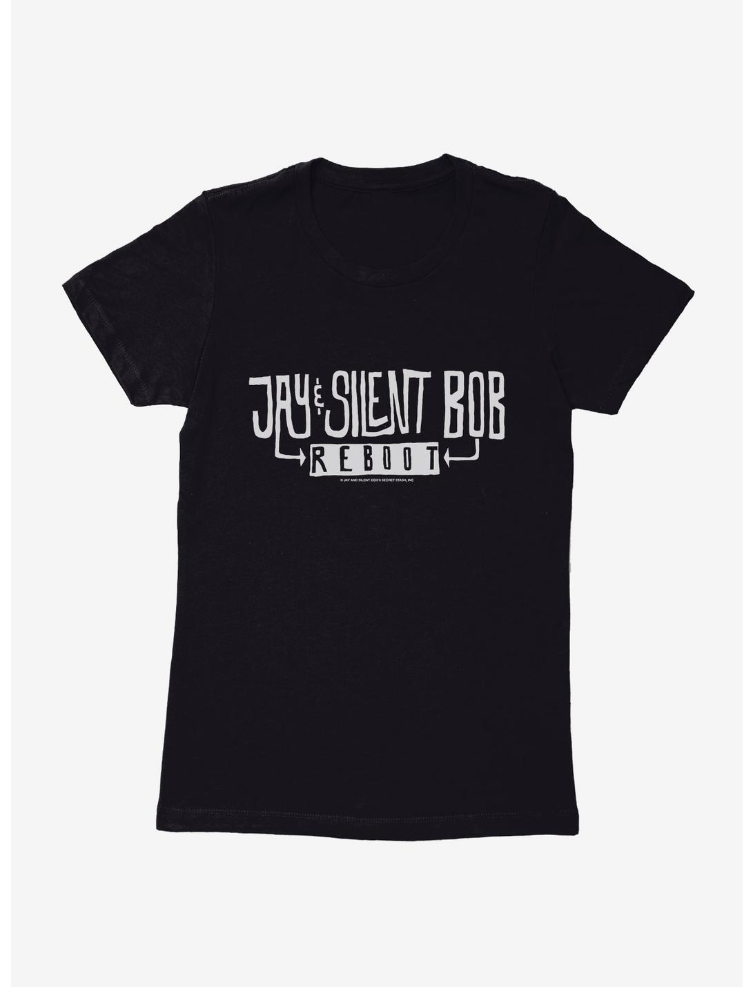 Jay And Silent Bob Reboot Movie Logo Womens T-Shirt, BLACK, hi-res