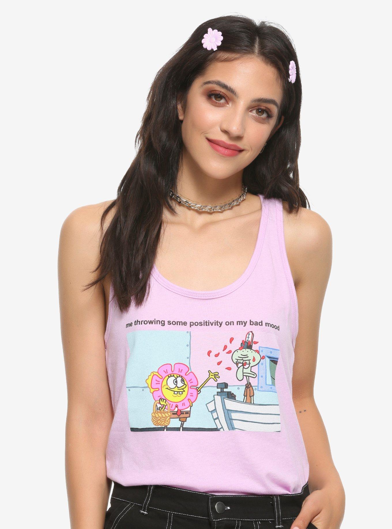 SpongeBob SquarePants Positivity Girls Tank Top, MULTI, hi-res