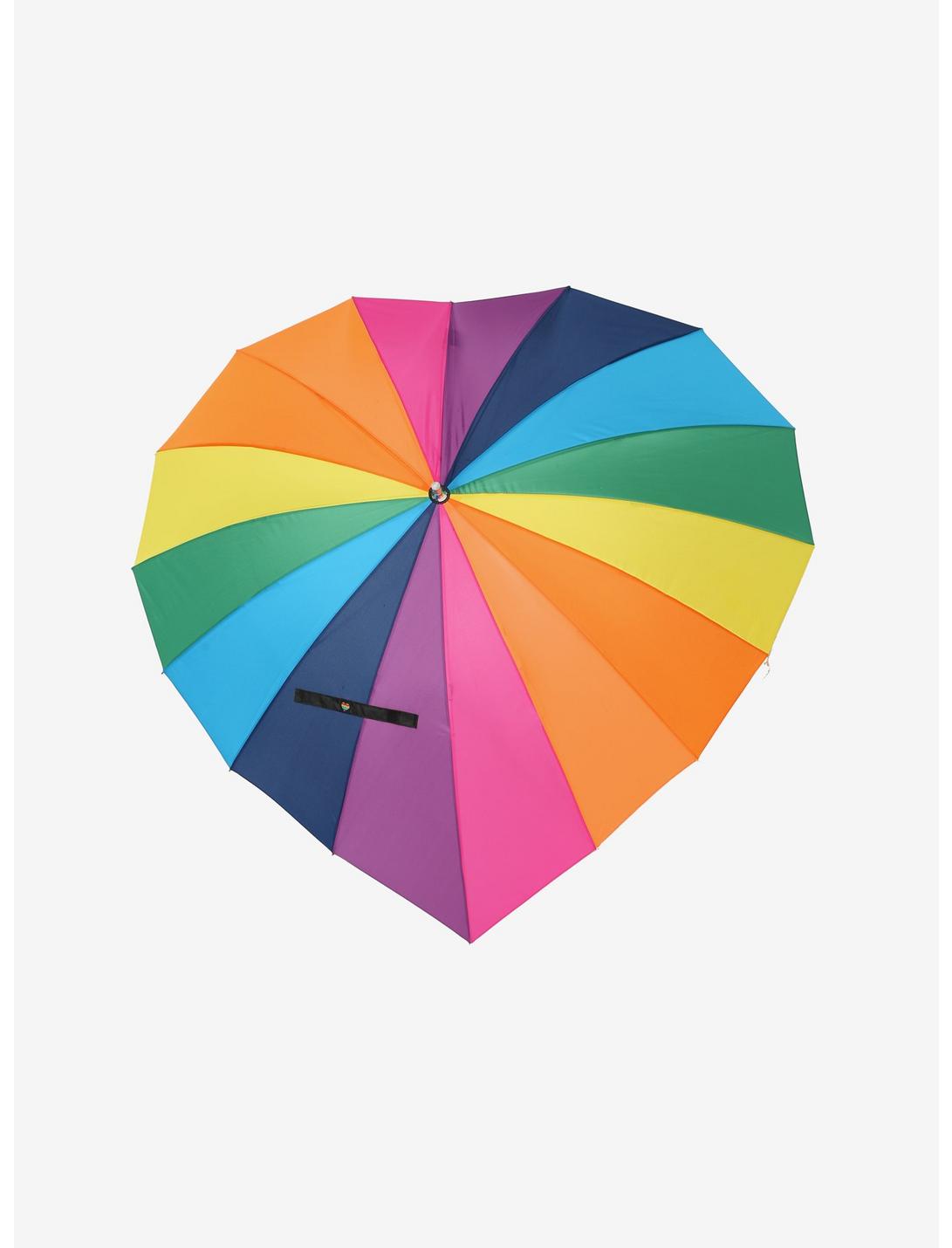 Rainbow Heart-Shaped Umbrella, , hi-res