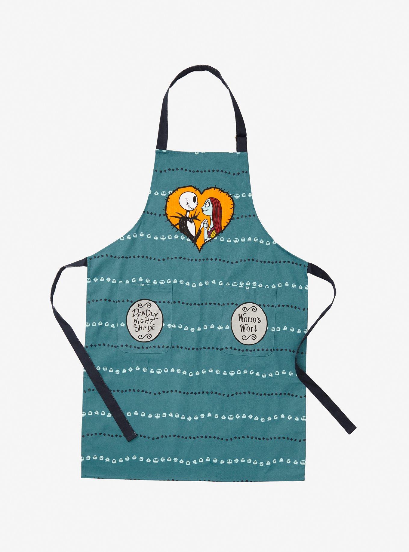 The Nightmare Before Christmas Jack Heart Teal Apron, , hi-res