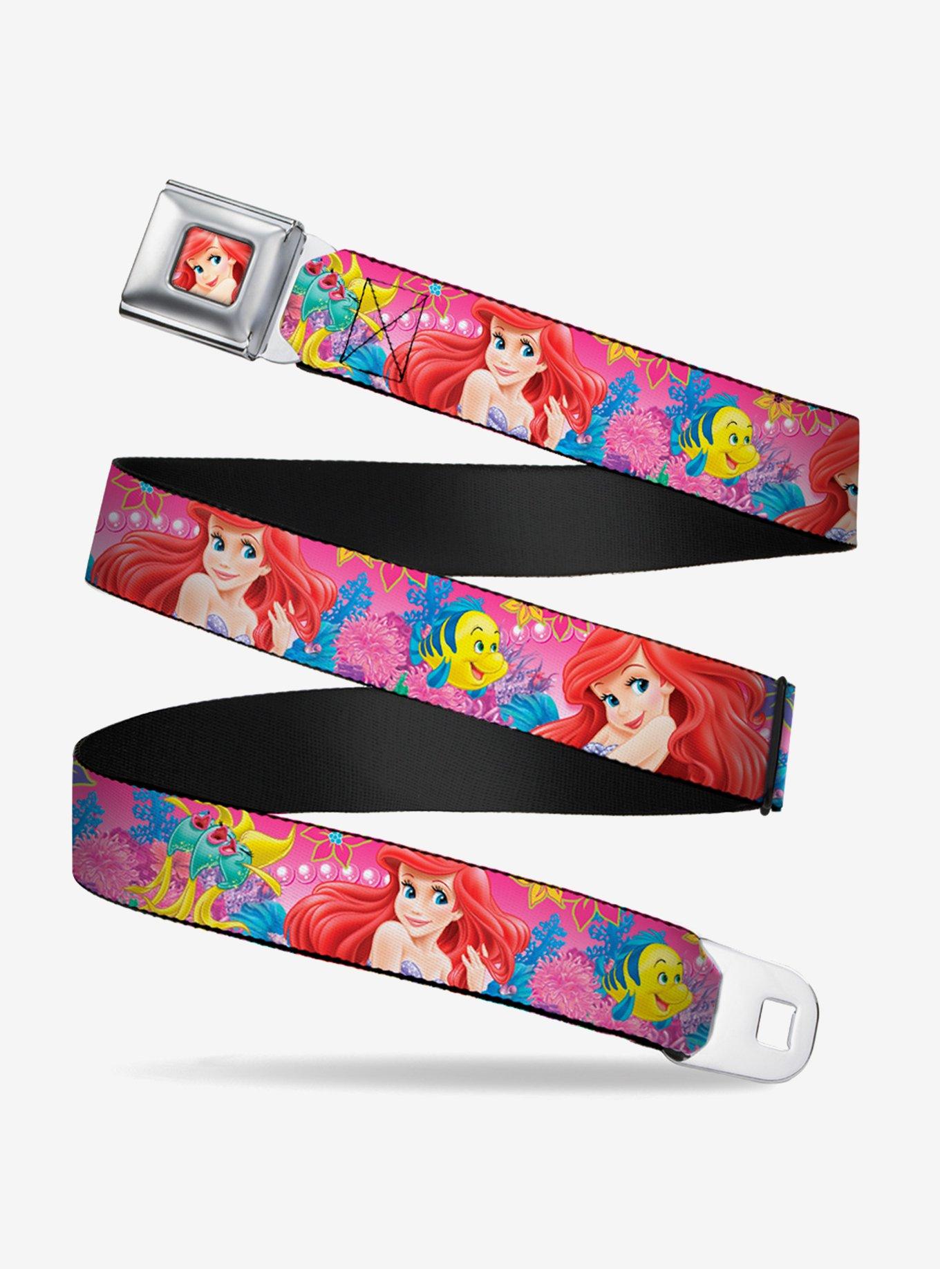 Hot Topic Disney The Little Mermaid Ariel Flounder And Fish Trio Seatbelt  Belt