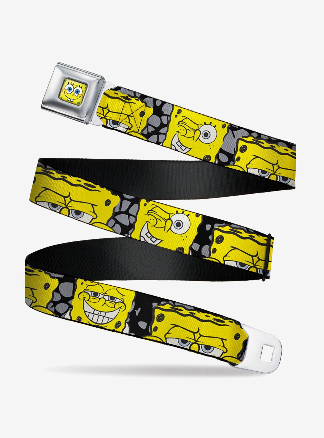 SpongeBob SquarePants SpongeBob 4 Close Up Expressions Seatbelt Belt, , hi-res