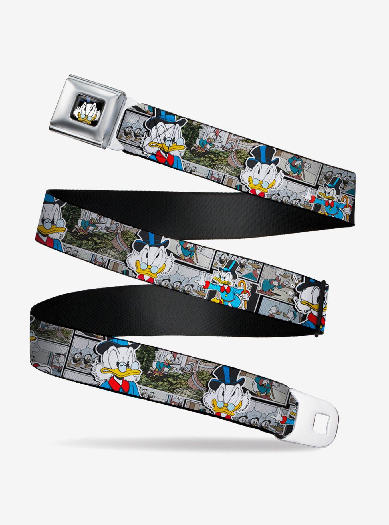 Disney Ducktales Scrooge Mcduck Poses Comic Strip Scenes Seatbelt Belt, , hi-res