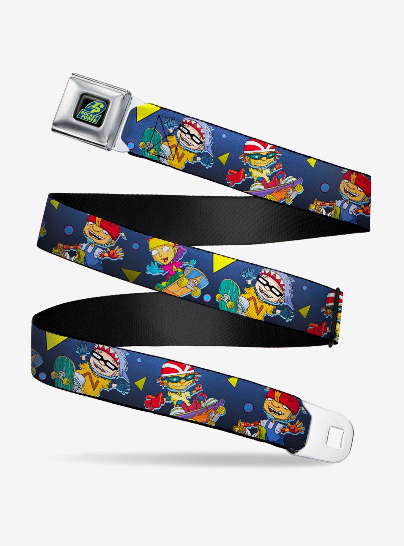 Rocket Power 4 Character Poses Shapes Seatbelt Belt, , hi-res