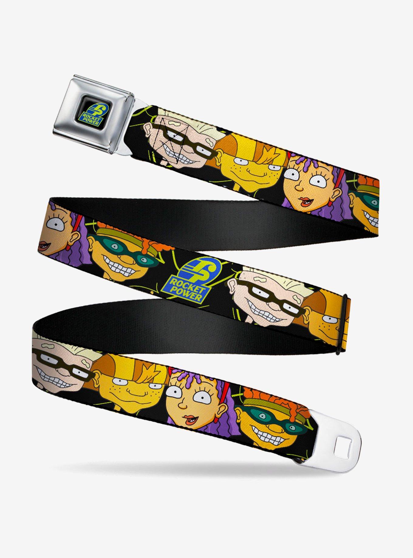Rocket Power Logo 4 Character Faces Close Up Seatbelt Belt, , hi-res