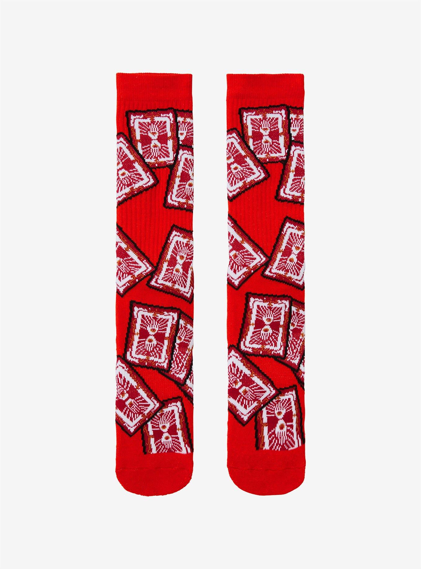 Disney Villains The Princess and the Frog Dr. Facilier's Tarot Cards Crew Socks - BoxLunch Exclusive, , hi-res