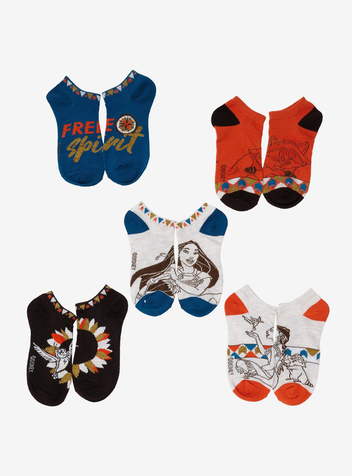 Disney Pocahontas Free Spirit Ankle Sock Set - BoxLunch Exclusive, , hi-res