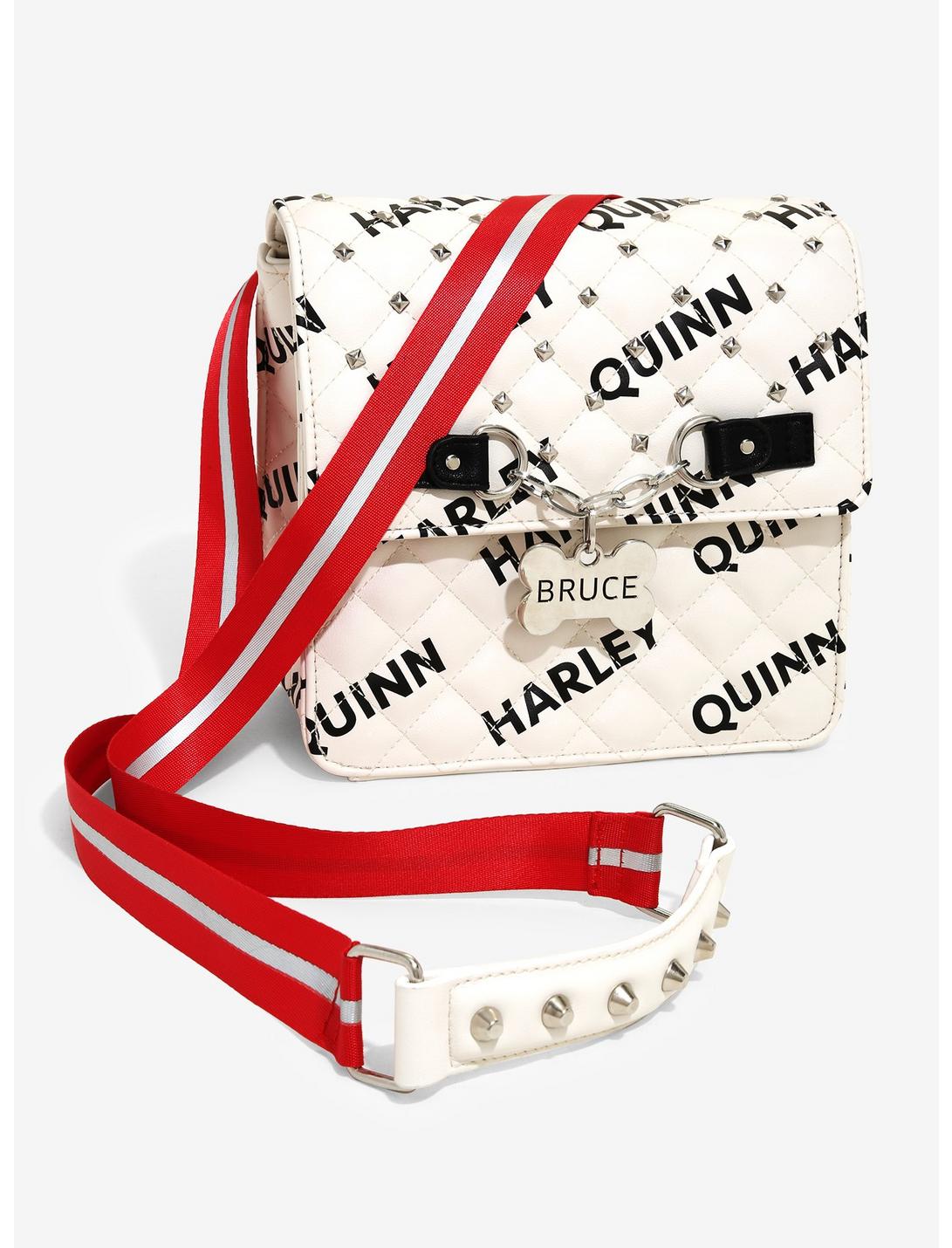 DC Comics Birds of Prey Harley Quinn Bruce Studded Convertible Mini Backpack - BoxLunch Exclusive, , hi-res