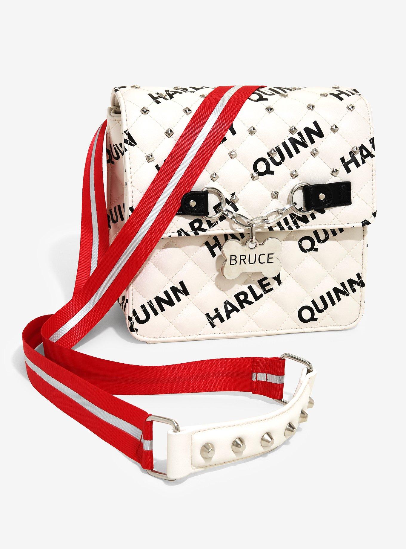 DC Comics Birds of Prey Harley Quinn Bruce Studded Convertible Mini Backpack BoxLunch Exclusive BoxLunch