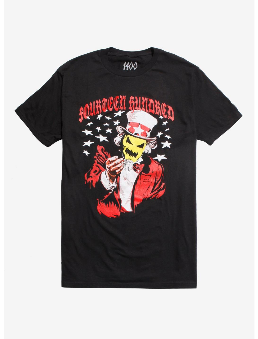 1400 Trippie Redd Uncle Sam T-Shirt Hot Topic Exclusive, BLACK, hi-res