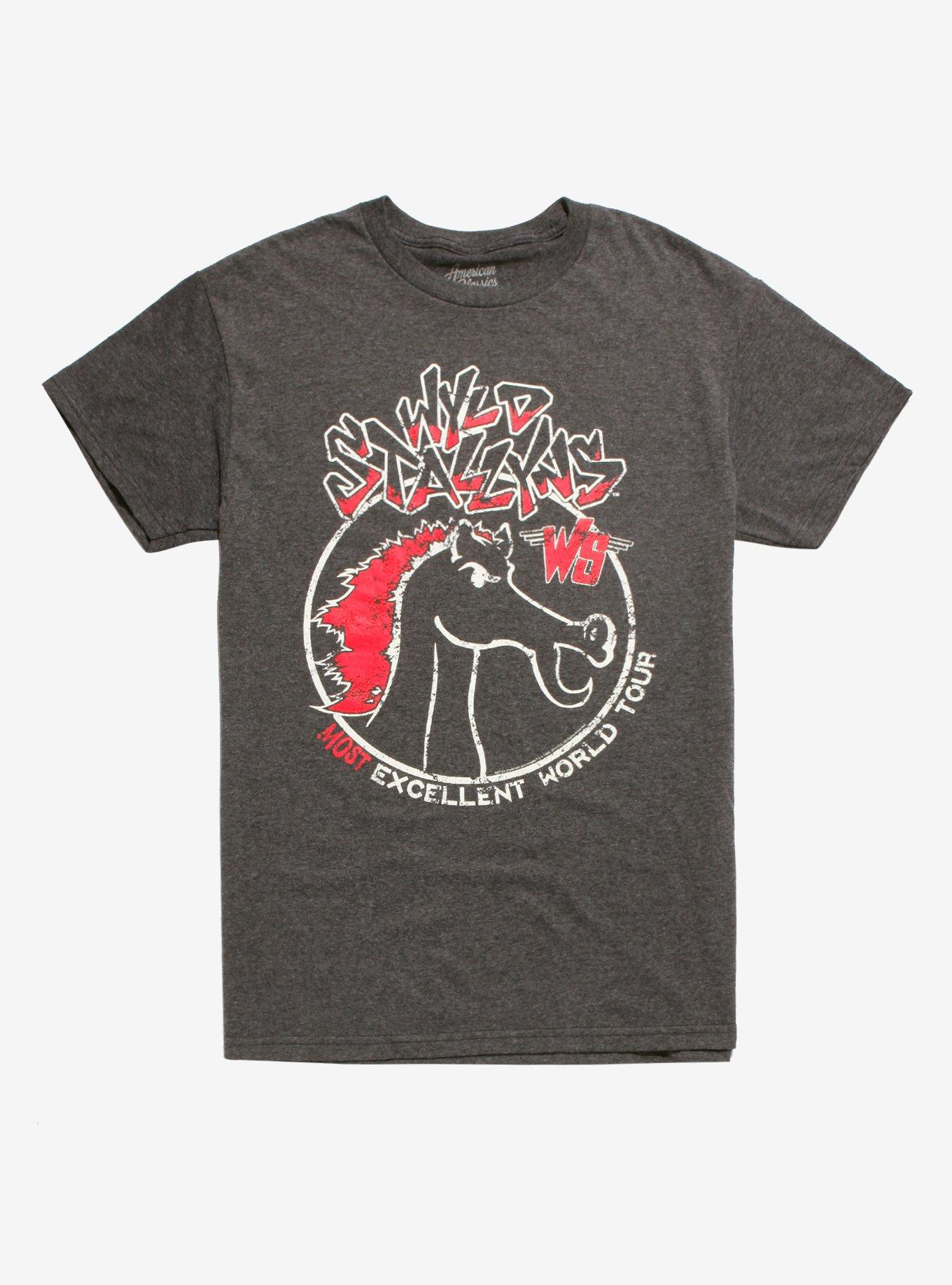 Bill & Ted Wyld Stallyns World Tour T-Shirt, BLACK, hi-res