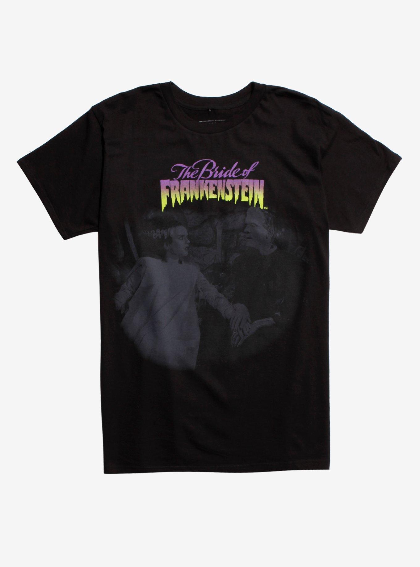Universal Monsters The Bride Of Frankenstein Photo T-Shirt, BLACK, hi-res