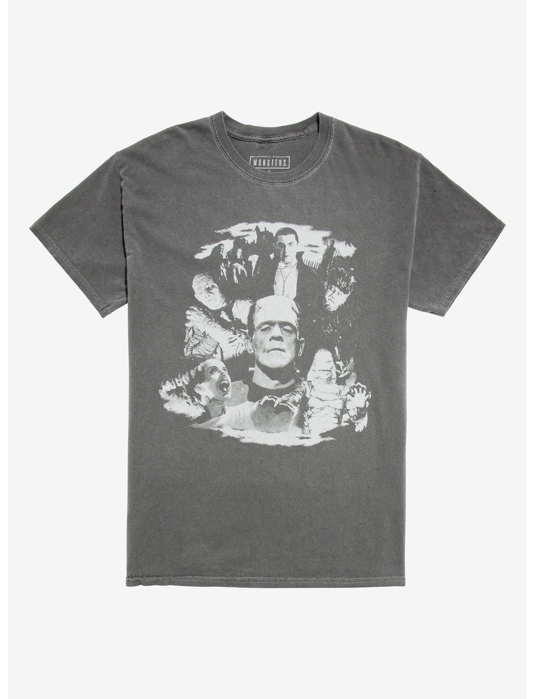 Universal Monsters Black & White Group Photo T-Shirt, CHARCOAL, hi-res