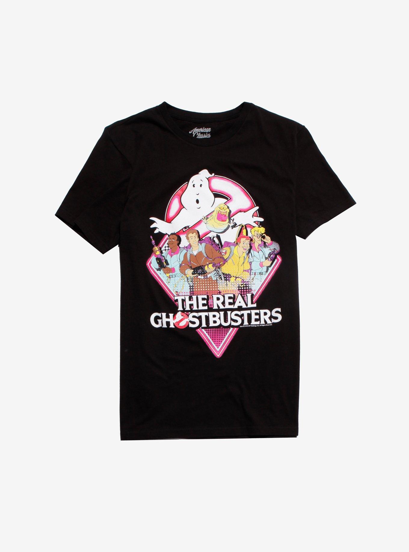 The Real Ghostbusters Group T-Shirt, BLACK, hi-res