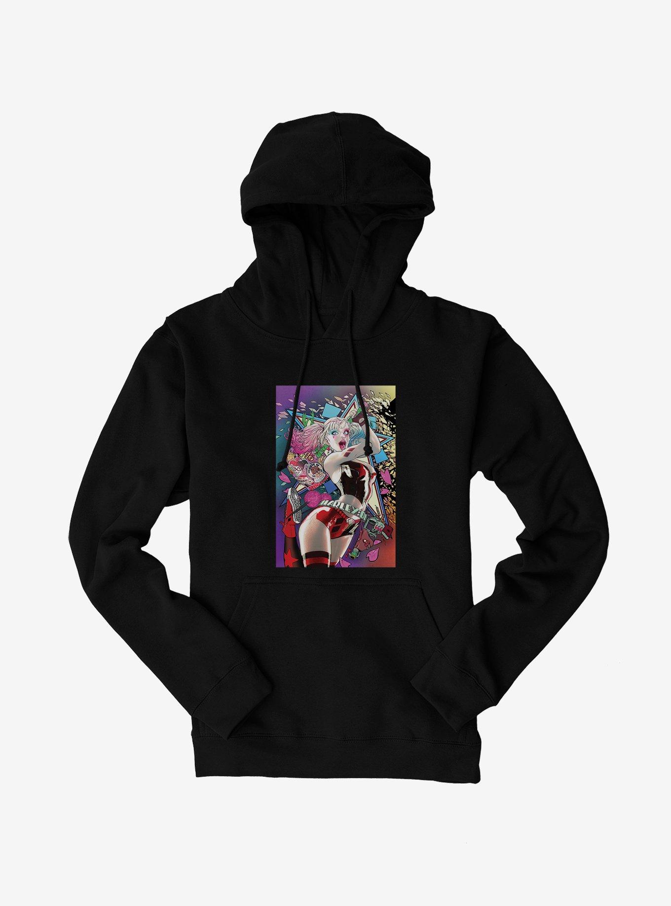 DC Comics Batman Harley Quinn Mallet Attack Hoodie, , hi-res