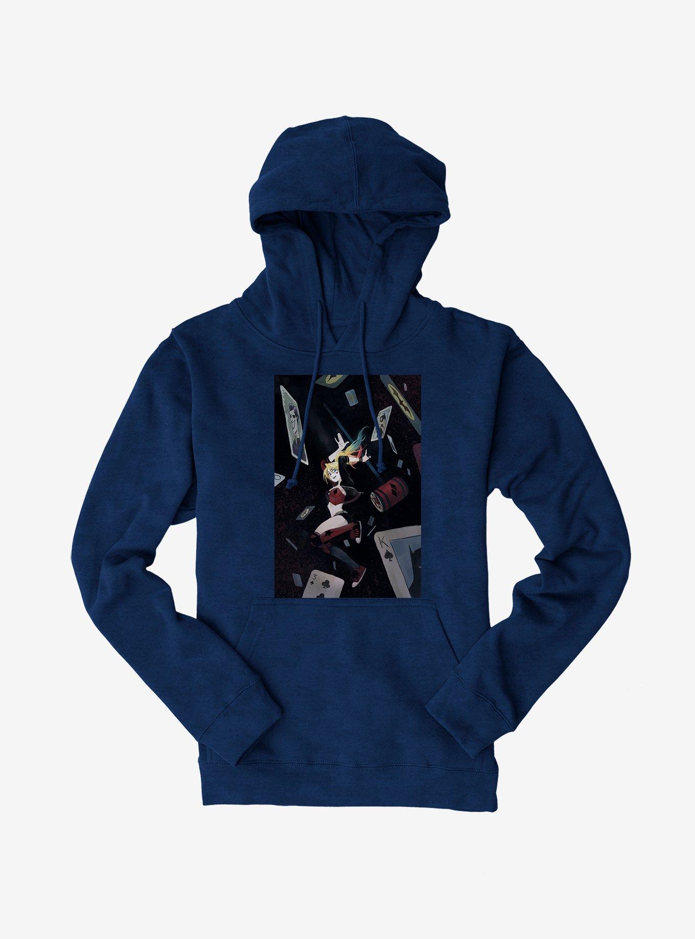 DC Comics Batman Harley Quinn Deck Of Cards Hoodie, , hi-res