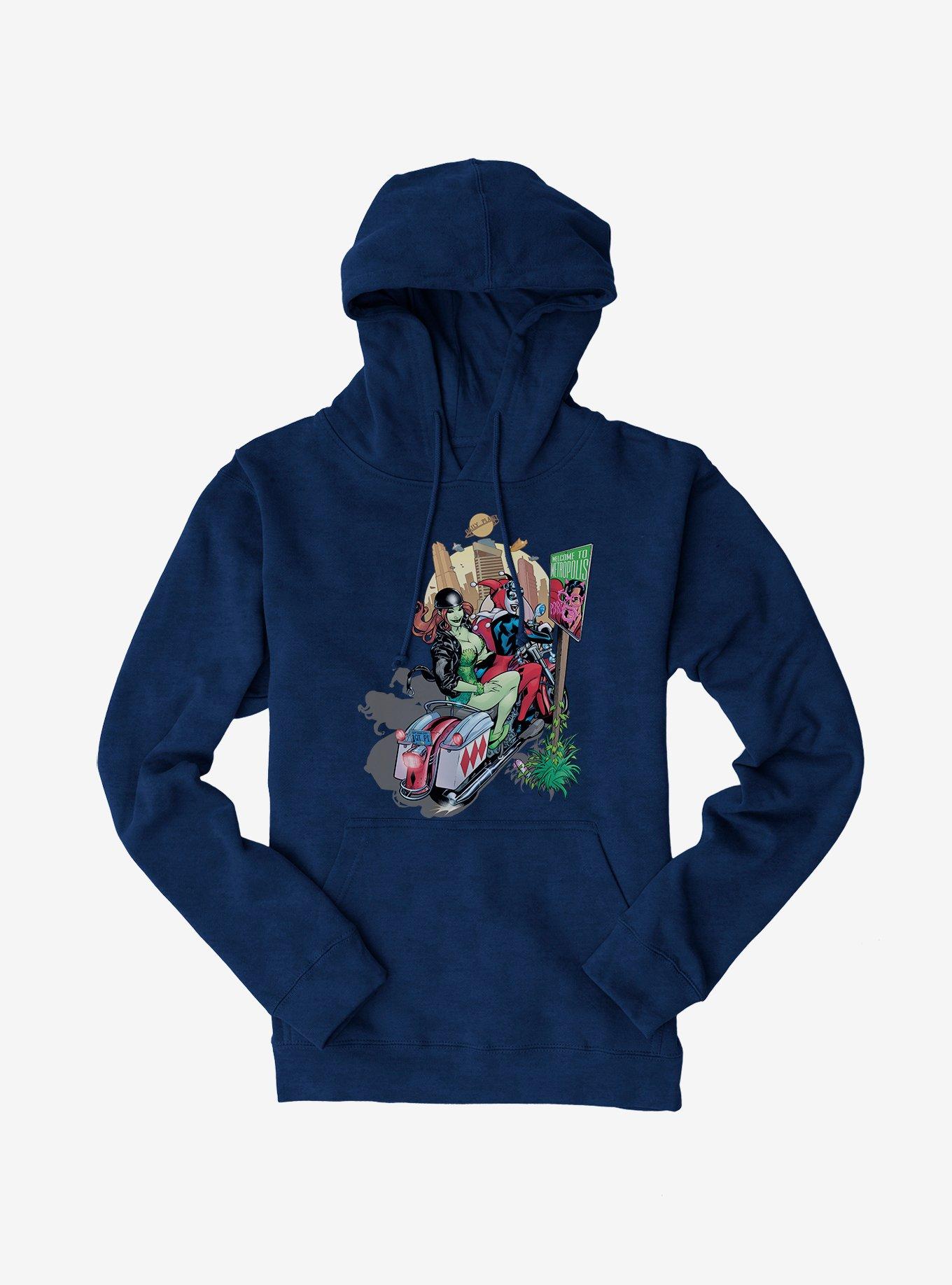 DC Comics Batman Harley Quinn Poison Ivy Motorcycle Hoodie, , hi-res