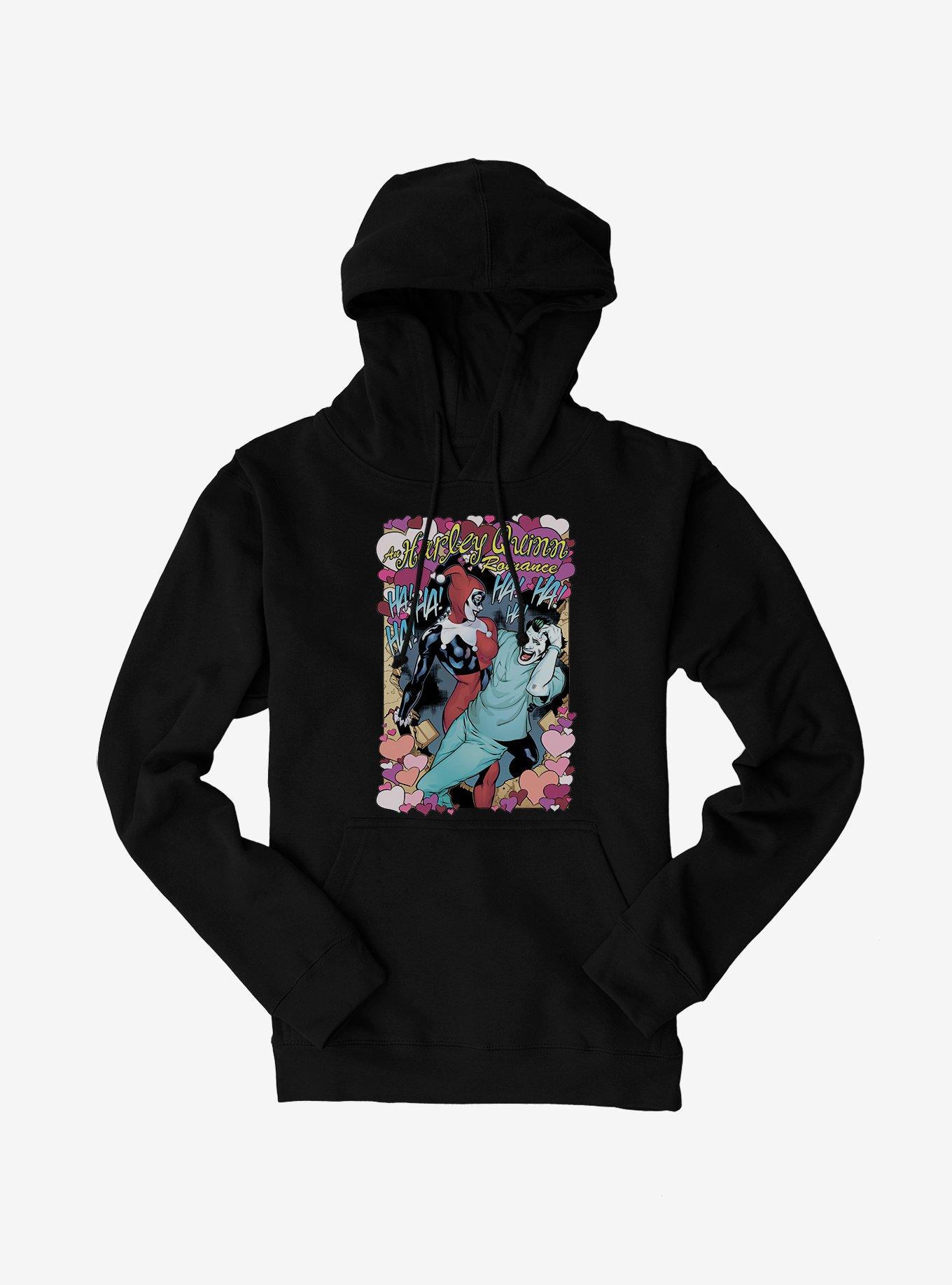 DC Comics Batman The Joker And Harley Quinn Romance Hoodie