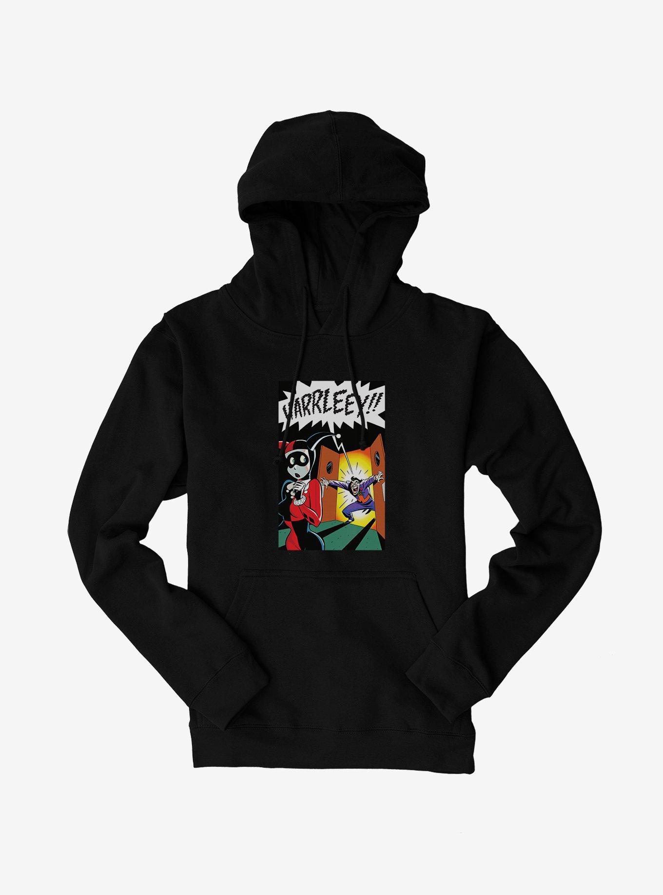 DC Comics Batman The Joker And Harley Quinn Busted Hoodie