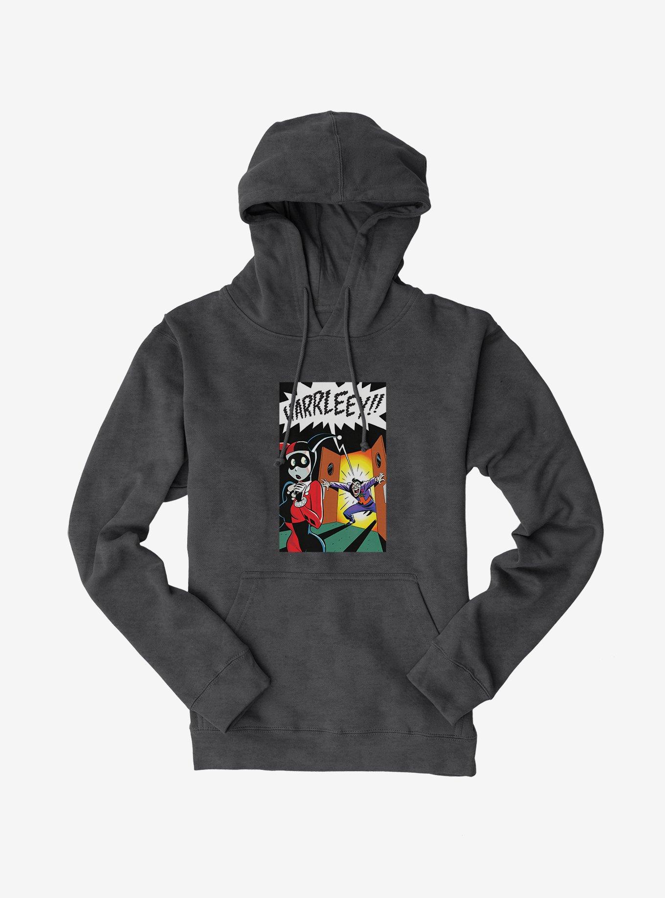 DC Comics Batman The Joker And Harley Quinn Busted Hoodie, , hi-res