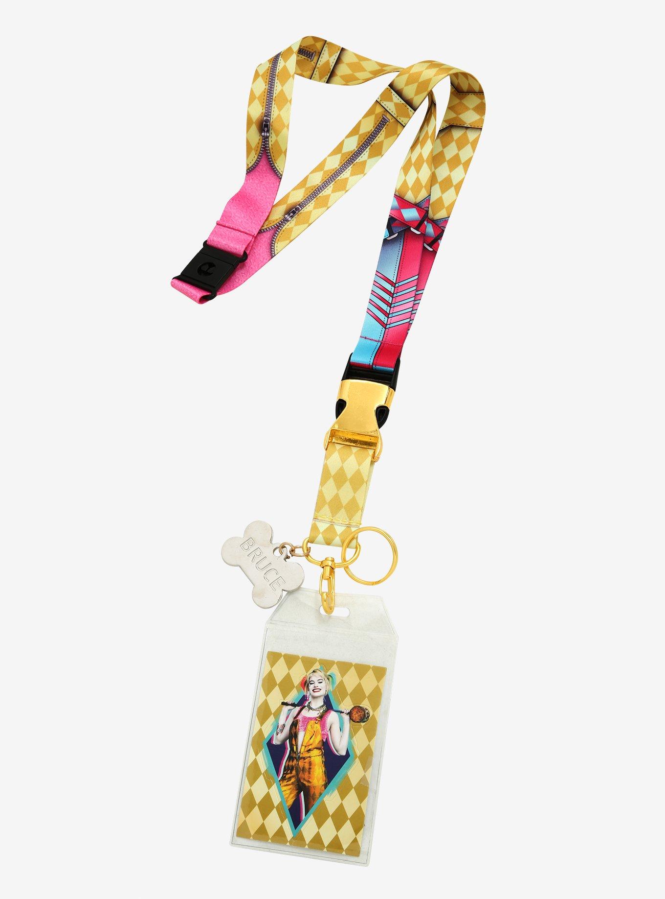 DC Comics Birds of Prey Harley Quinn Bruce Lanyard - BoxLunch Exclusive, , hi-res