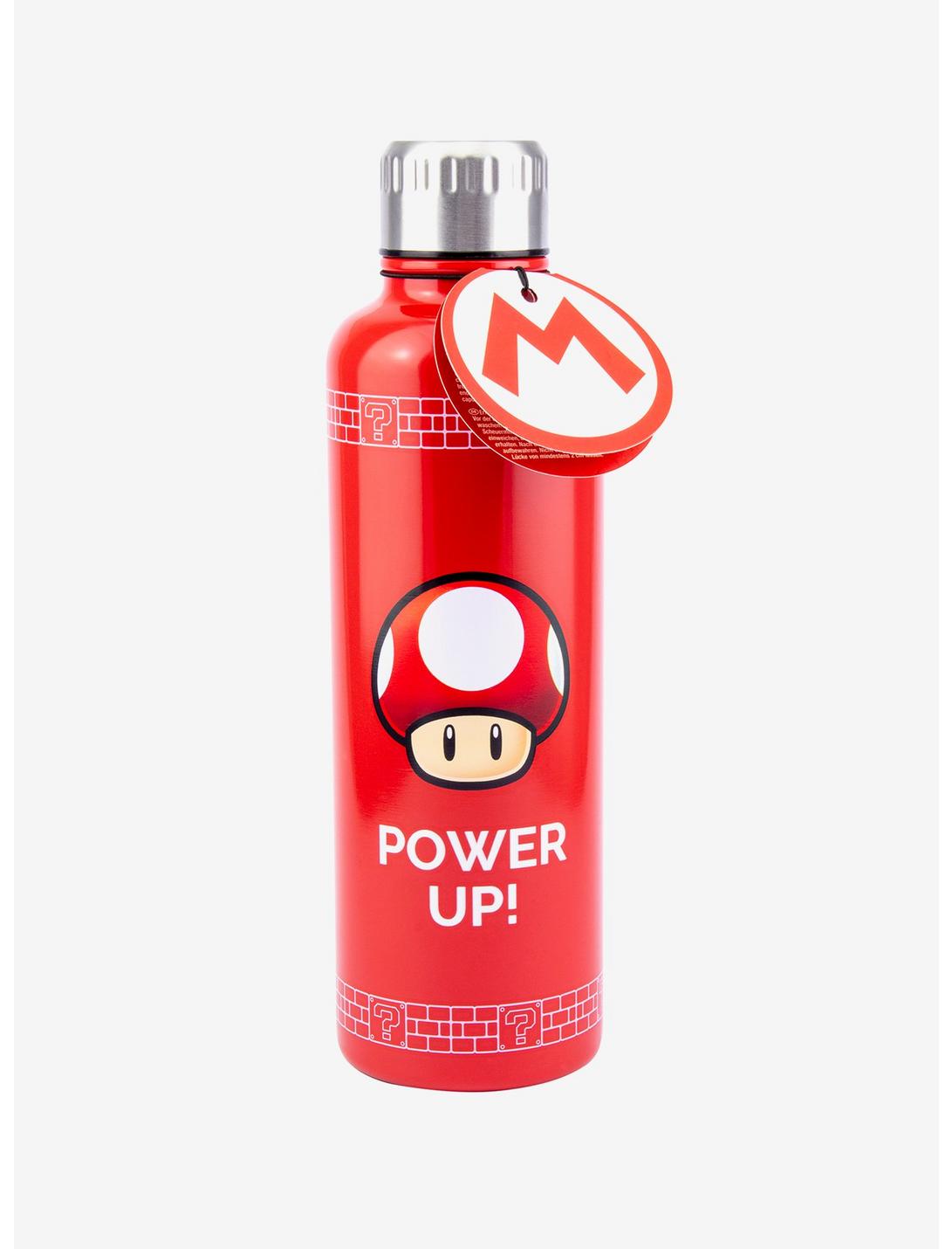Super Mario Bros. Power Up Mushroom Steel Water Bottle, , hi-res