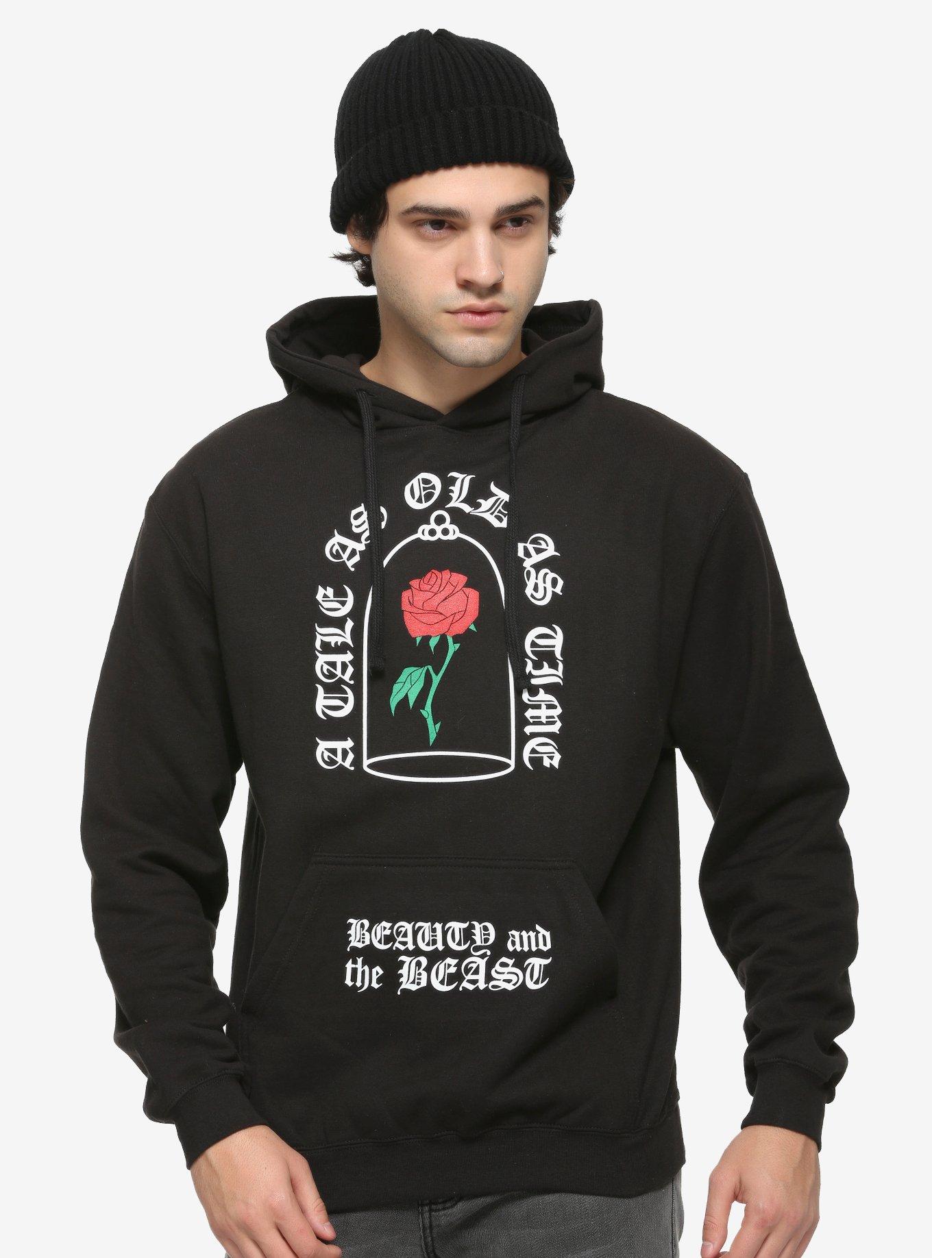 Disney Beauty And The Beast Old English Rose Hoodie, MULTI, hi-res