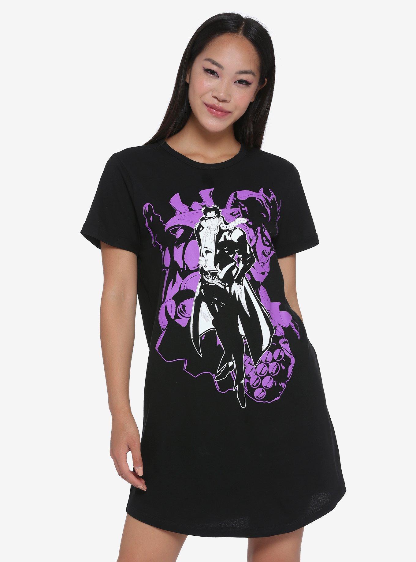 JoJo's Bizarre Adventure Jotaro & Dio T-Shirt Dress, TIE DYE, hi-res