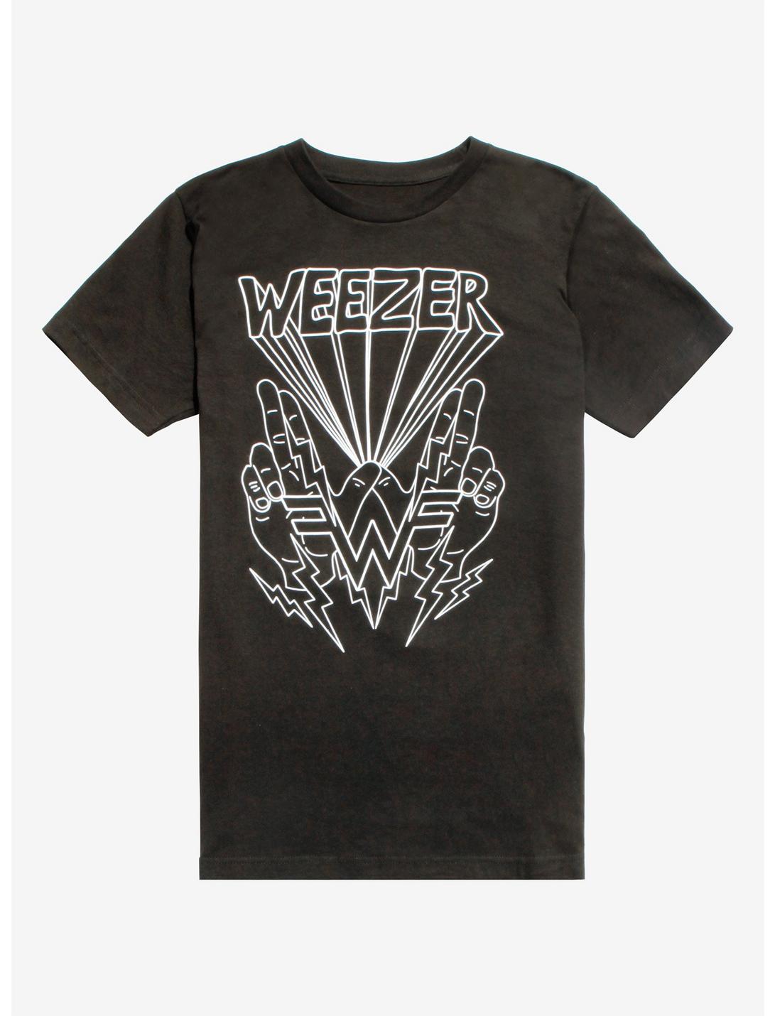 Weezer Hands W T-Shirt, BLACK, hi-res