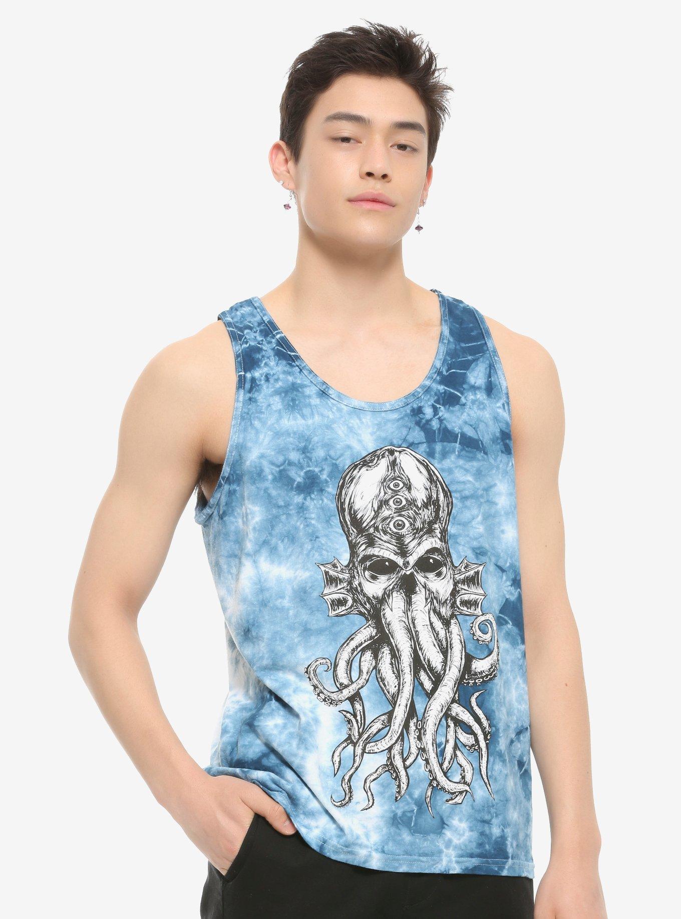 Cthulhu Tie-Dye Tank Top By Vertebrae33, MULTI, hi-res