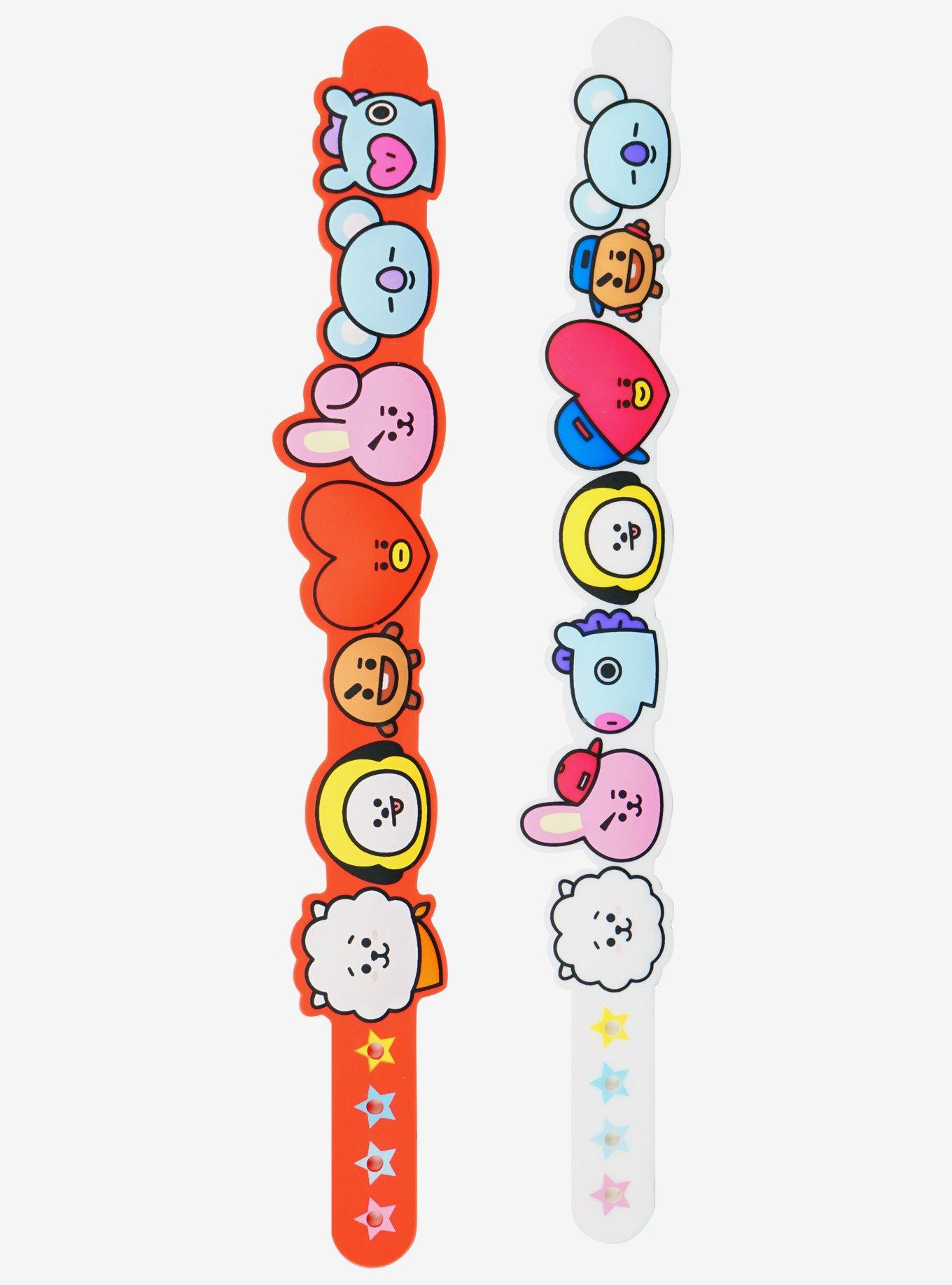BT21 Characters Rubber Bracelet Set, , hi-res
