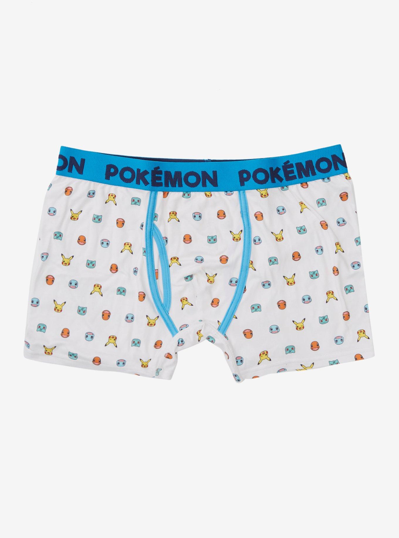 Pokemon Mens Pikachu Boxer Briefs, 2 Piece Set Printed Allover Boxer  Underwear Multi – S