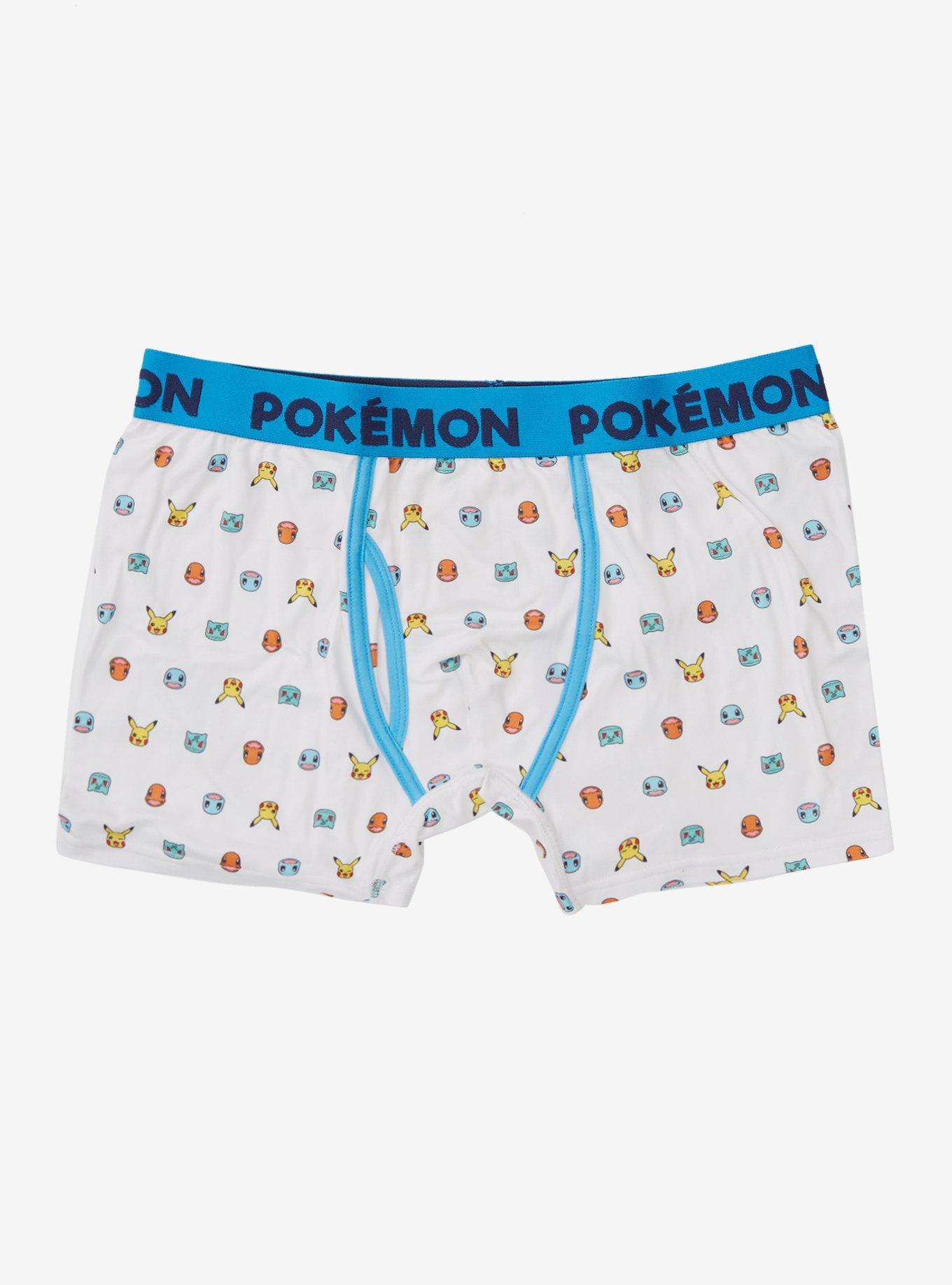 Nintendo Pokemon Pikachu Boxer Shorts, Medium Black at