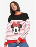 Our Universe Disney Minnie Mouse Striped Sweatshirt Her Universe Exclusive, MULTI, hi-res