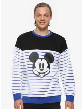Our Universe Disney Mickey Mouse Striped Sweatshirt Her Universe Exclusive, , hi-res