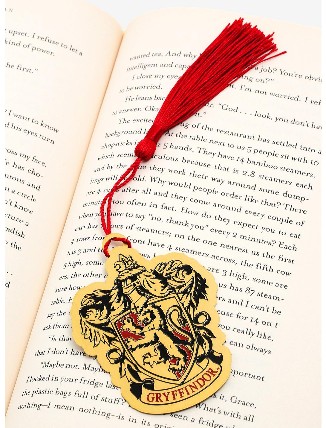Harry Potter Gryffindor Tassel Metal Bookmark - BoxLunch Exclusive, , hi-res