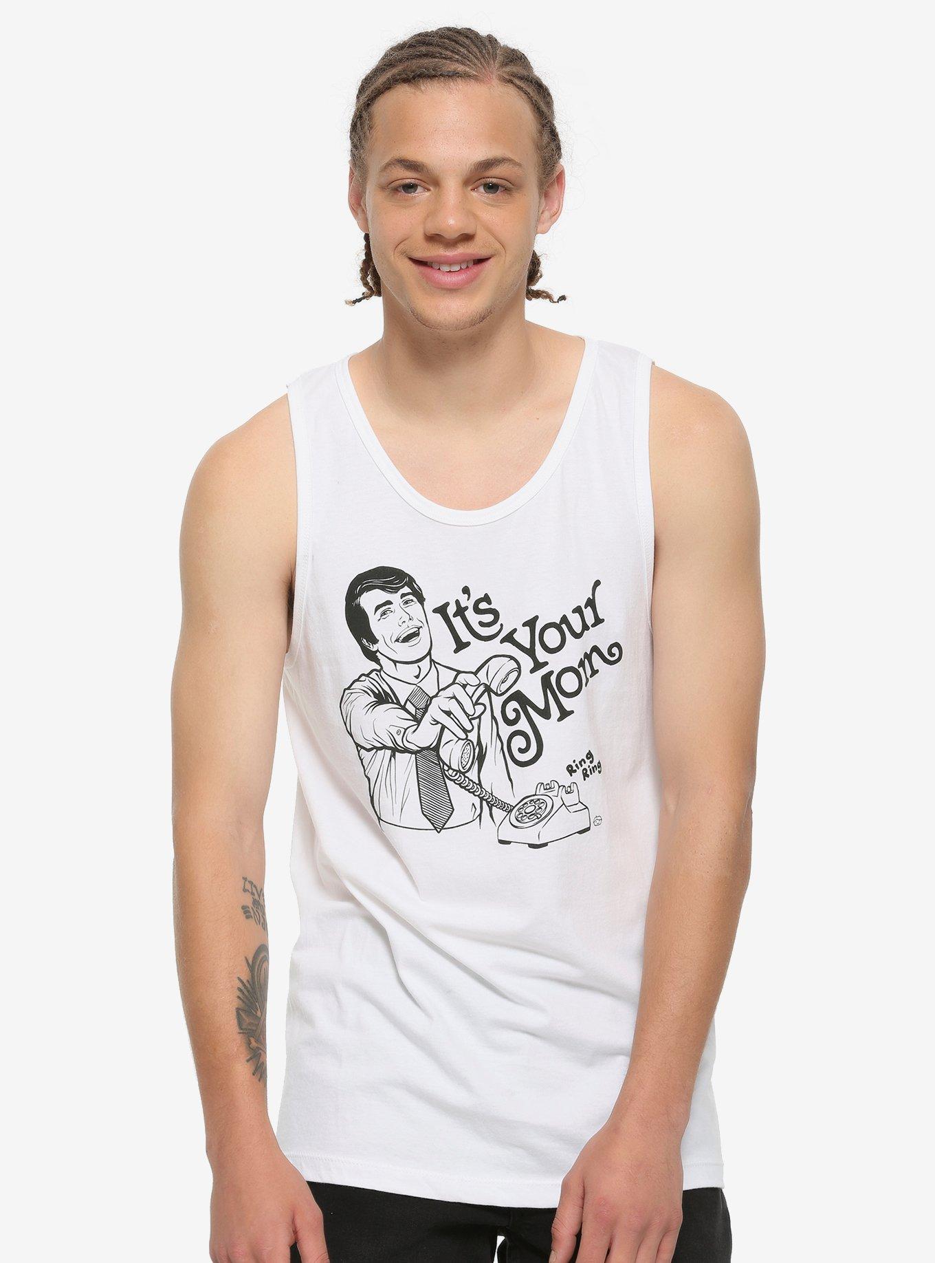 It's Your Mom Tank Top, WHITE, hi-res view 1