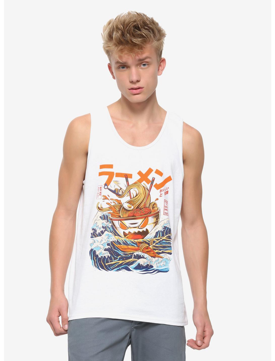 The Great Ramen Tank Top By Ilustrata, SAND, hi-res