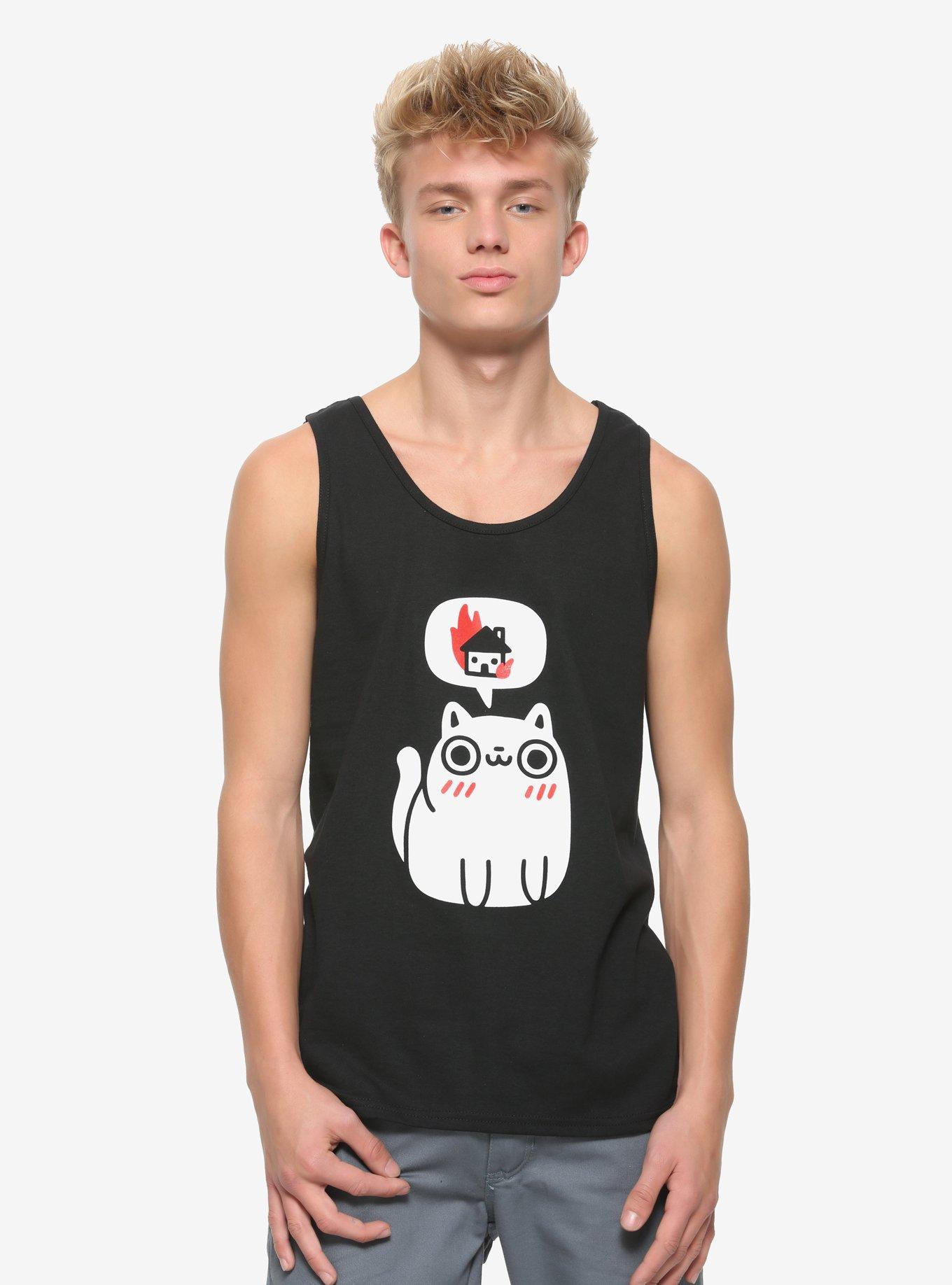 Dreaming Of Destruction Tank Top By Obinsun, BLACK, hi-res