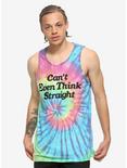Can't Even Think Straight Rainbow Tie-Dye Tank Top, MULTI, hi-res