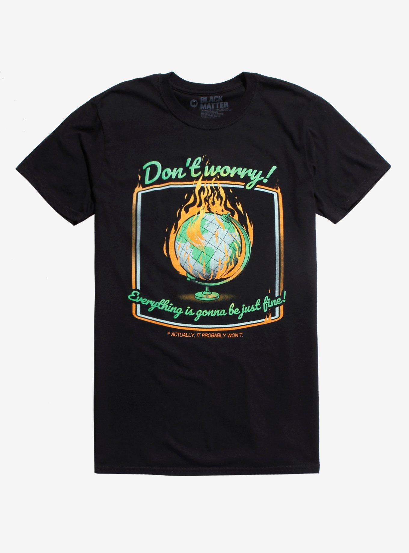 Don't Worry T-Shirt By Tobe Fonseca, BLACK, hi-res