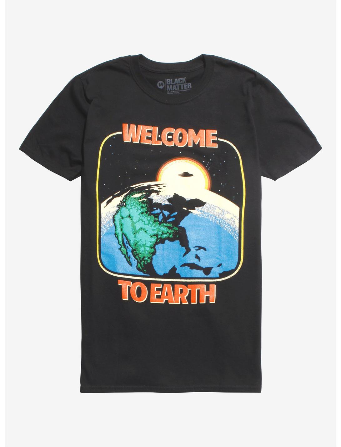 Welcome To Earth T-Shirt By Santiago Sarquis, BLACK, hi-res