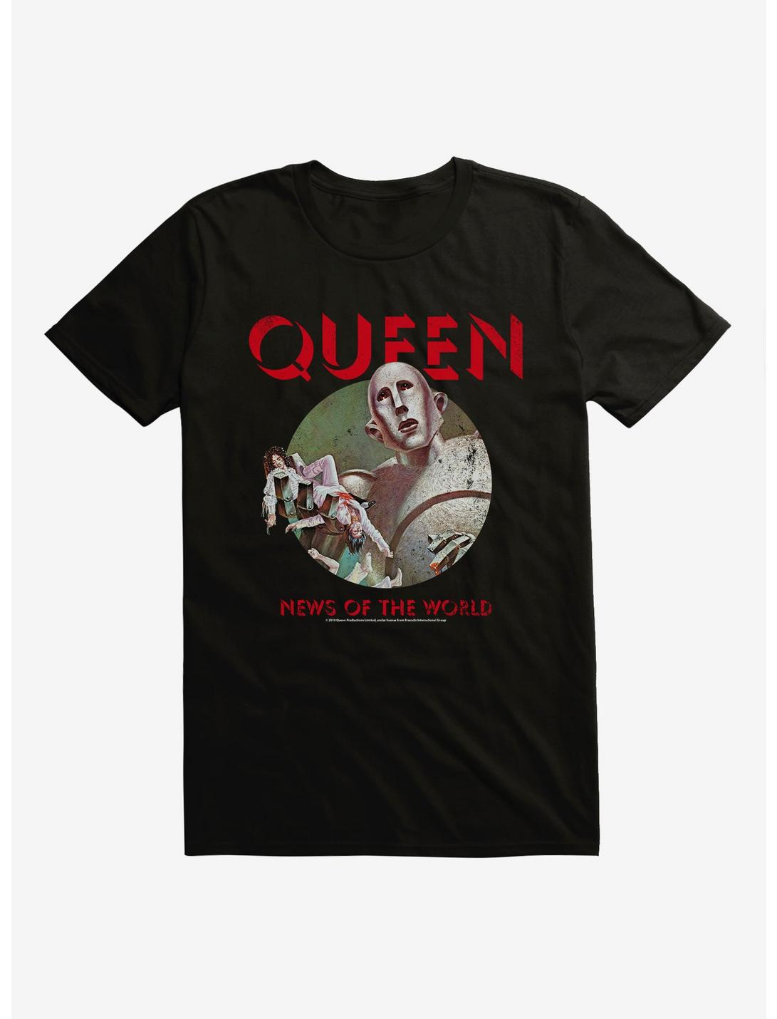 Extra Soft Queen News Of The World T-Shirt, BLACK, hi-res