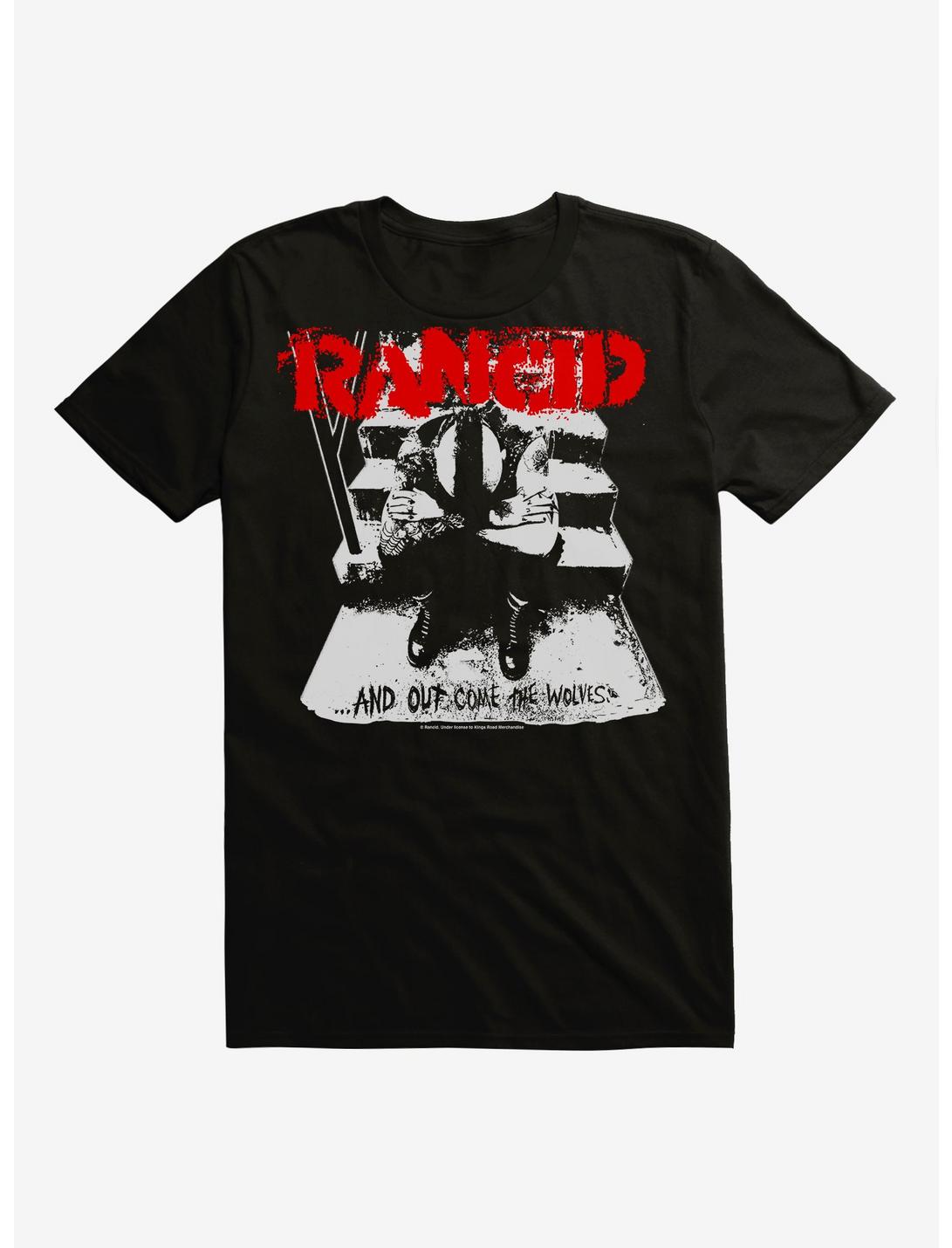 Extra Soft Rancid Out Come The Wolves T-Shirt, BLACK, hi-res