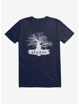 Harry Potter Always Tree Extra Soft Navy Blue T-Shirt, , hi-res