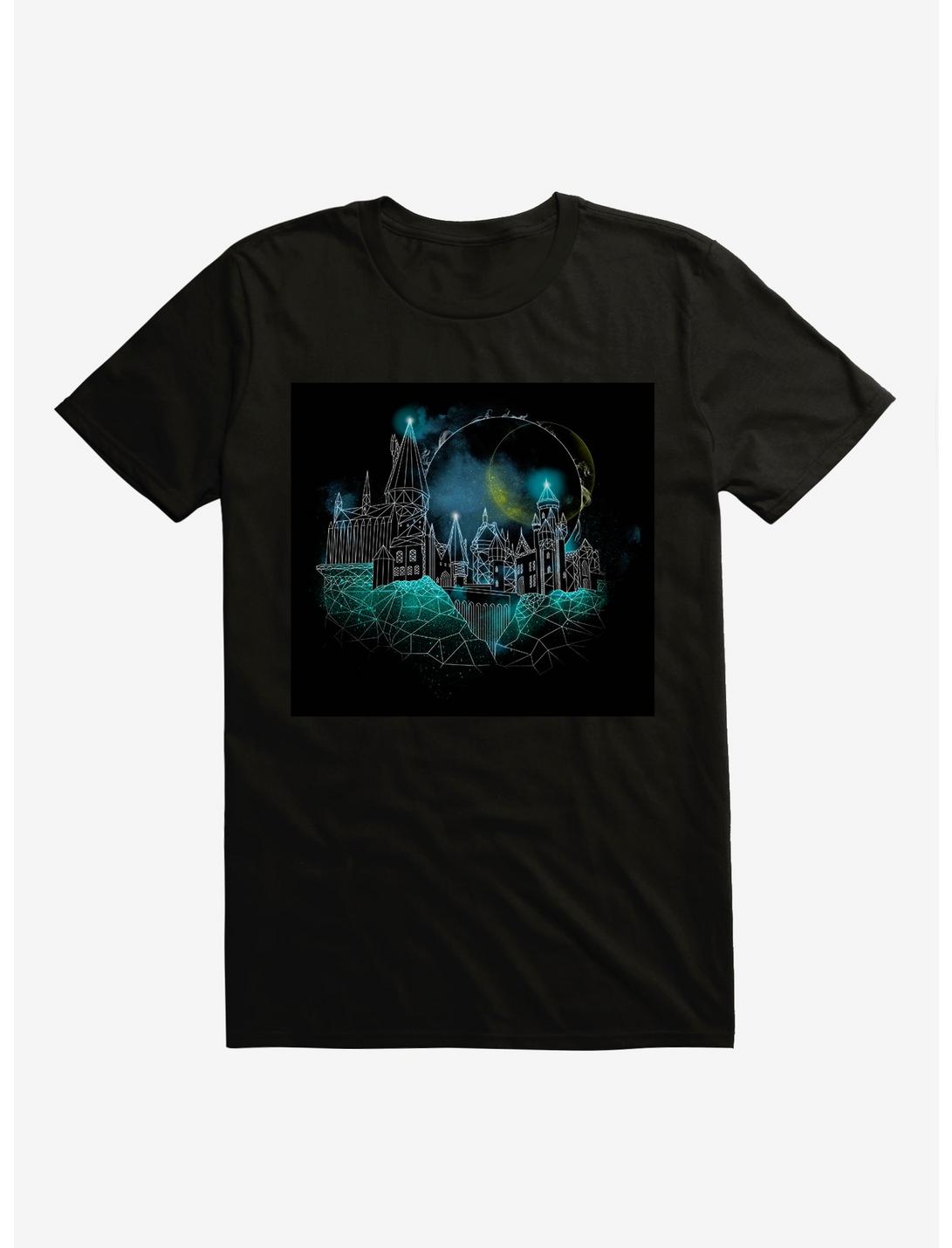 Harry Potter Hogwarts Castle Outline Extra Soft T-Shirt, BLACK, hi-res