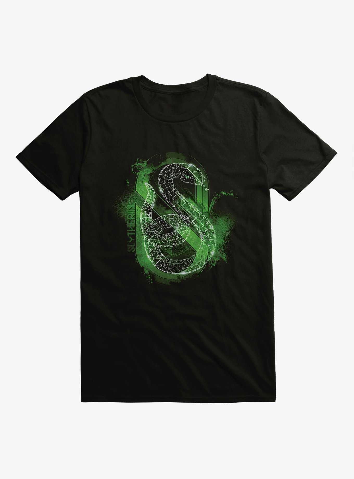 Harry Potter Slytherin Outline Logo Extra Soft T-Shirt, , hi-res