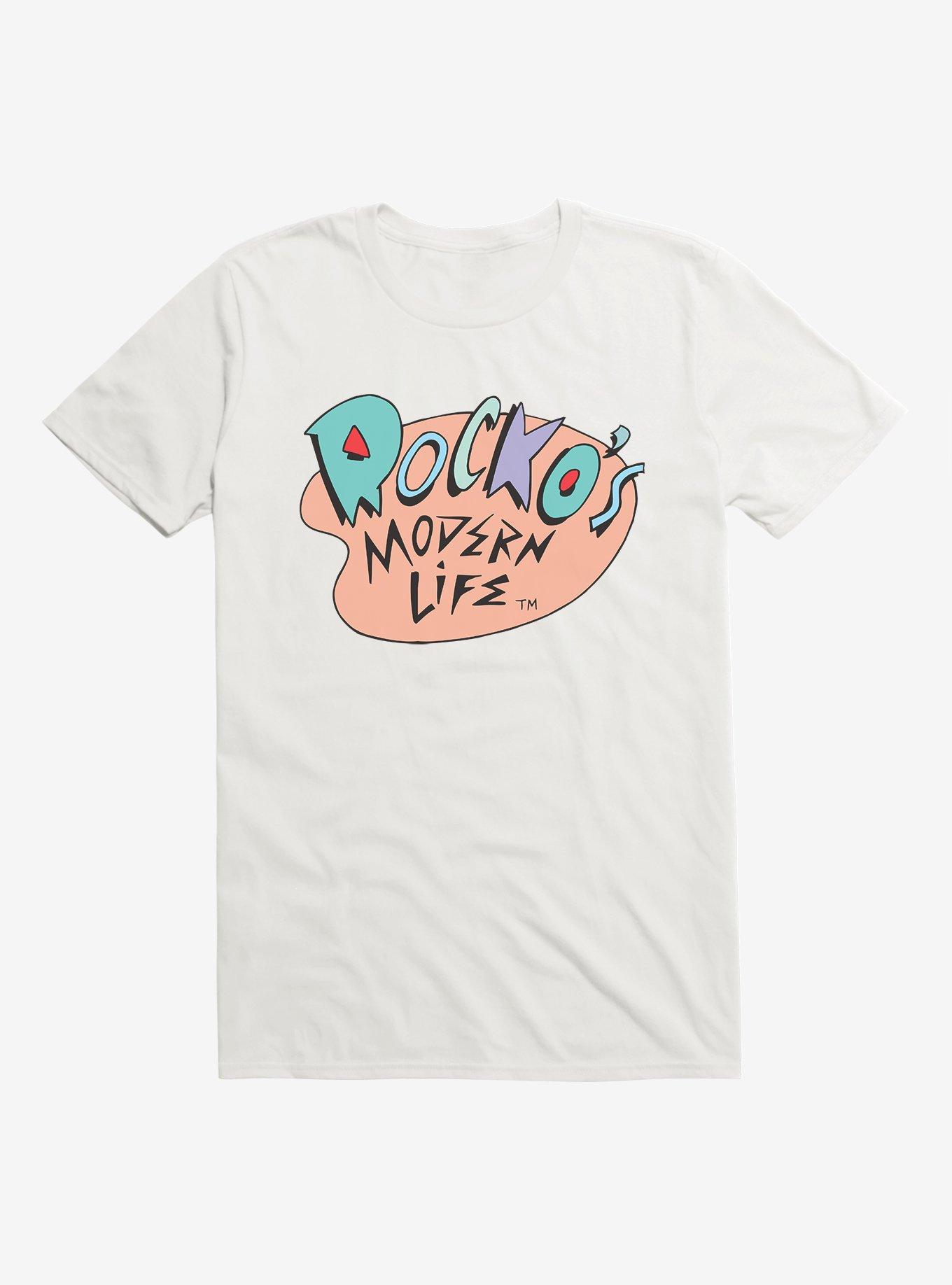 Extra Soft Rocko's Modern Life Logo T-Shirt, WHITE, hi-res